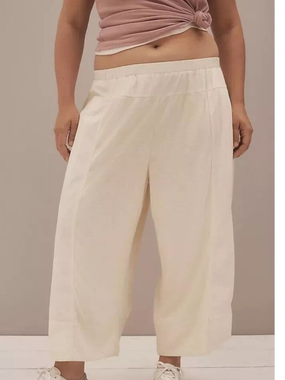 Daily Practice by Anthropologie Take Heart Capri Pants Wide Leg Solid XL